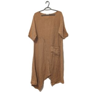 Made In Italy 100% Linen Tunic Dress